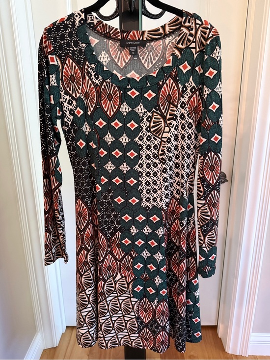 Karen Kane Dresses & Skirts - Karen Kane Geometric Print Fit & Flare Dress Size Medium Made in USA